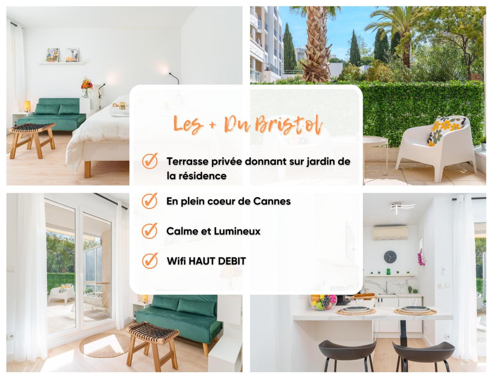 Le Bristol By Apirent #Climatisation #Terrasse #Central Cannes Exteriör bild